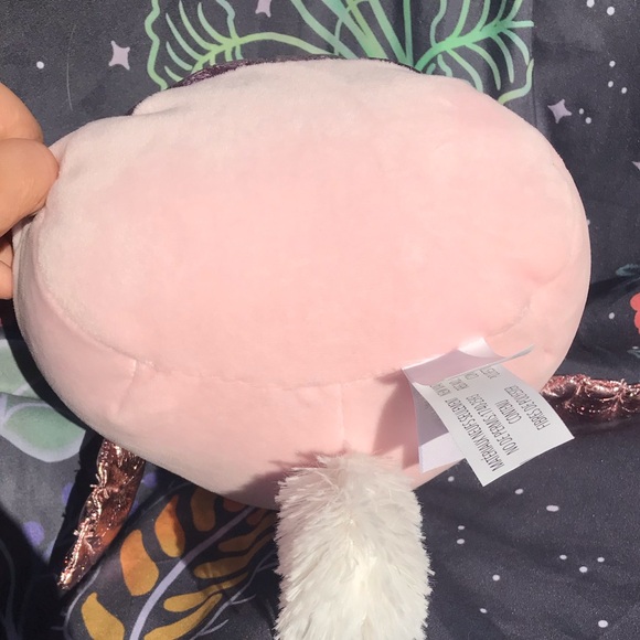 Squishmallows 8” Rocky The Raccoon Pink Costume with🦄 Unicorn Horn & Gold Wings - Picture 5 of 9